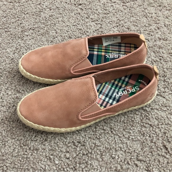 Sperry Blush Suede Comfort Slip On Shoes Womens 5 - Picture 3 of 11